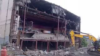 La Scala Cinema being demolished 30 July 2016 [upl. by Lrem]