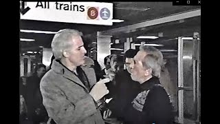 Andy Williams and Steve Martin subway skit 1983 [upl. by Ibmab]