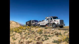 Towing 124000 Pounds Uphill [upl. by Rattan]