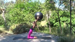 20min Pilates with Sandra Leoyogalove  big ball [upl. by Lanna]