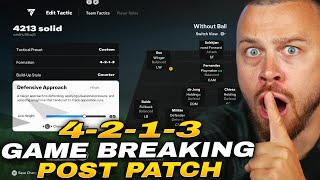 FC 25 POST PATCH MOST BROKEN 4213 FORMATION BEST CUSTOM TACTICS for SOLID DEFENSE amp ATTACK [upl. by Maida]