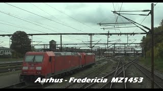 Führerstandsmitfahrt Dänemark  Førerrumstur Danmark Aarhus  Fredericia mit MZ1453 [upl. by Seale709]