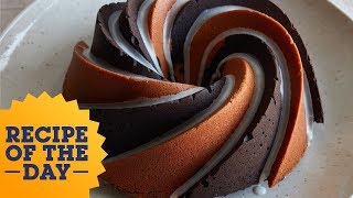 Recipe of the Day Chocolate Vanilla Swirl Bundt Cake  Food Network [upl. by Gusty]