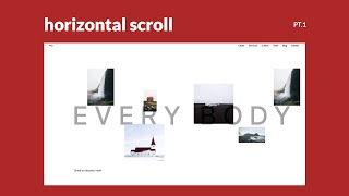 Horizontal Scroll Gallery and Reveal Effect Part 1 Created with Locomotive Scroll amp React [upl. by Columbus]