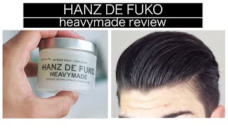 NEW HANZ DE FUKO PRODUCT  HEAVYMADE REVIEW  MENS HAIR 2017 [upl. by Pelagias]