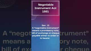 TYPES OF NEGOTIABLE INSTRUMENTS [upl. by Felton444]