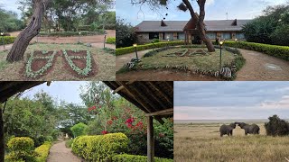 AA lodge Amboseli KenyaBest lodge near Amboseli national park for wildlife safarikimana gate [upl. by Haridan]