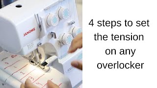 How To Set The Tension On Any Overlocker [upl. by Tichonn]