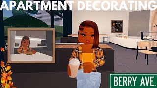 DECORATING MY APARTMENT 🍂 •BERRY AVENUE VOICE RP roblox berryavenueupdate berryavenueoutfits [upl. by Hamal181]