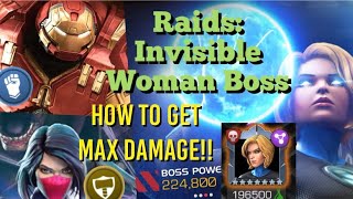 MCOC  Raids Invisible Woman Boss  Full Runs with Silk Vanguard and Hulkbuster Assault [upl. by Hanway]