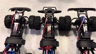 Trx4m motor battleStock motor vs injora 48t pro vs injora 55t red motorCrawler gears installed [upl. by Caril440]