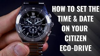 How to Set Your Citizen EcoDrive [upl. by Waldon]