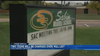 Charges to be filed Friday against teens for Sabin MS kill list [upl. by Reinnej]