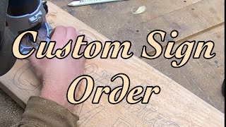 Making a custom wooden sign [upl. by Eisele]