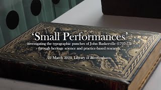 Small Performances Baskerville Punches Project Launch [upl. by Knutson]