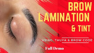 Brow LaminationThuya amp Brow Codelamination [upl. by Fe]