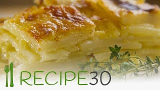 CHEESY POTATO GRATIN or Scalloped potato recipe [upl. by Livia]