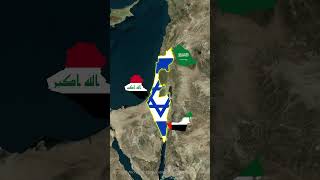 Why Israel’s Geography is a Huge Challenge 🔥 shorts geography israel palestine [upl. by Amsa295]