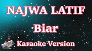 Najwa Latif  Biar Karaoke Lirik HD [upl. by Ainavi798]