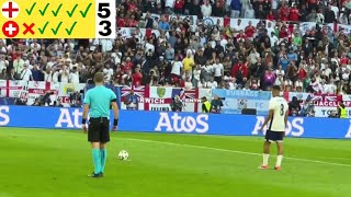 England vs Switzerland 53 Full PenaltyShootout EURO 2024 QuarterFinal [upl. by Warwick]