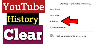 How To Delete YouTube Activity History  YouTube History Clear [upl. by Cowan]