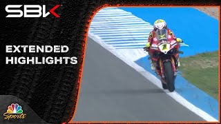 World Superbike EXTENDED HIGHLIGHTS Spain Race 1  Round 12  102823  Motorsports on NBC [upl. by Veronica]