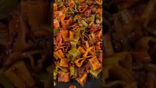 italiansausage mirepoix tomatosauce pasta heart meal dinner food recipe homecook [upl. by Silverman]