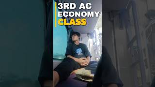 3rd AC ECONOMY CLASS My Experience😬  shorts [upl. by Llezom]