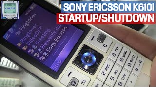 Sony Ericsson K610i Mobile Phone Ringtones 3 Startup  Shutdown including Ringtones [upl. by Eglanteen]