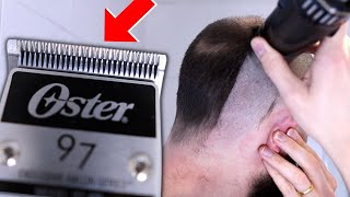 WORLDS CLOSEST CUTTING HAIR CLIPPERS  Oster 97 Review [upl. by Nednal]