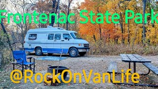 Hiking and camping at Frontenac State ParkAutumn colors in Minnesotarockonvanlife5150 [upl. by So205]