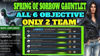 Mcoc Spring of Sorrow Gauntlet All objective in 2 team [upl. by Whitebook804]