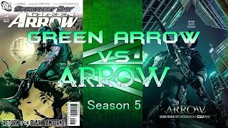 Comics Vs TV Arrow Season 5 [upl. by Volding674]