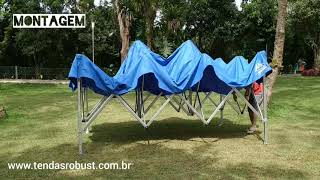 Tenda dobrável Alumínio reforçada 3 x 45 [upl. by Leelahk143]