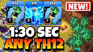 EPIC STRATEGY  Th12 LAVALOON Attack Strategy  Th12 Attack Strategy  Th12 New Troop🔥 [upl. by Joub17]