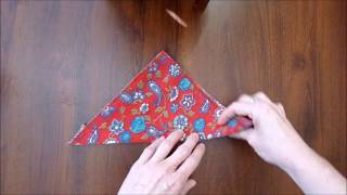 Handkerchief Folding Tutorial  Elegant and unique Pocket squares for men [upl. by Landes119]