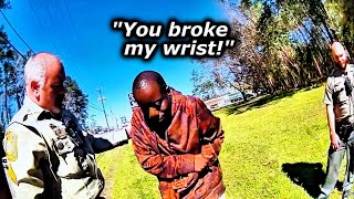 Cops Detain Innocent Man amp Break His Wrist Huge Lawsuit Filed  BodyCam [upl. by Eseret]