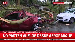 GRAVE TEMPORAL en CABA y en el GRAN BUENOS AIRES durante la MADRUGADA [upl. by Blake]