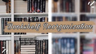 Making My Bookshelves quotNormalquot Again  Bookshelf Reorganization 2023 [upl. by Nylorahs227]