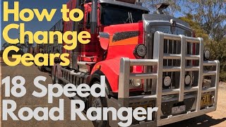 How to Change Gears in a 18 Speed Road Ranger [upl. by Elbas]