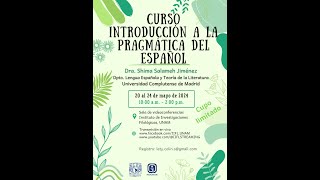 CURSO Introducción a la pragmática del español [upl. by Ninos]