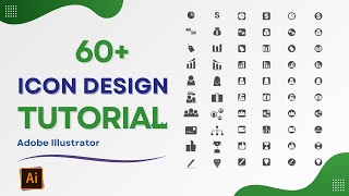 Designing 60 Business Icon Set Master Icon Design in Adobe Illustrator [upl. by Brandie]