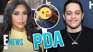 Kim Kardashian and Pete Davidson KISS on NYC Date  E News [upl. by Nylissej805]