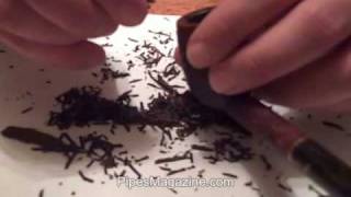 Flake Pipe Tobacco Rubbing Out Method  PipesMagazinecom [upl. by Ibson]