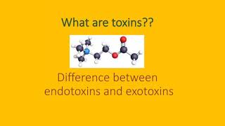 Toxins difference between endotoxins and exotoxins [upl. by Barnebas]