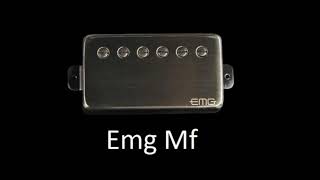 Emg 81 vs Emg Mf Marty Friedman bridge pickup comparison distortion only [upl. by Animaj]