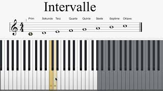 Was sind Intervalle Einfach in 2 Minuten erklärt für 5 und 6 Klasse [upl. by Ellata]