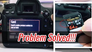 How to fix Memory Card Protect Switch is set to lock  Cards write protect switch is set to lock [upl. by Maren]