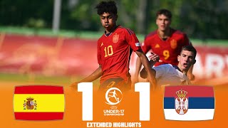 Spain vs Serbia  Highlights  U17 European Championship 24052023 [upl. by Amer329]