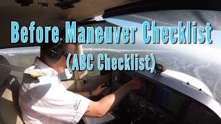 Before Maneuver Checklist ABC Checklist  Epic Flight Academy [upl. by Evalyn]